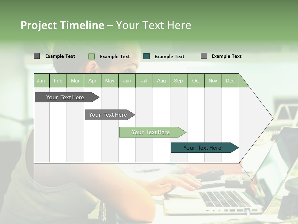 Working Young Portrait PowerPoint Template