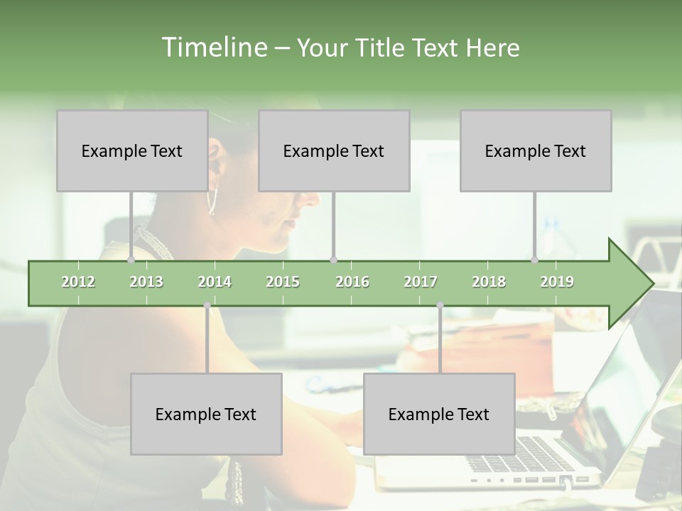 Working Young Portrait PowerPoint Template