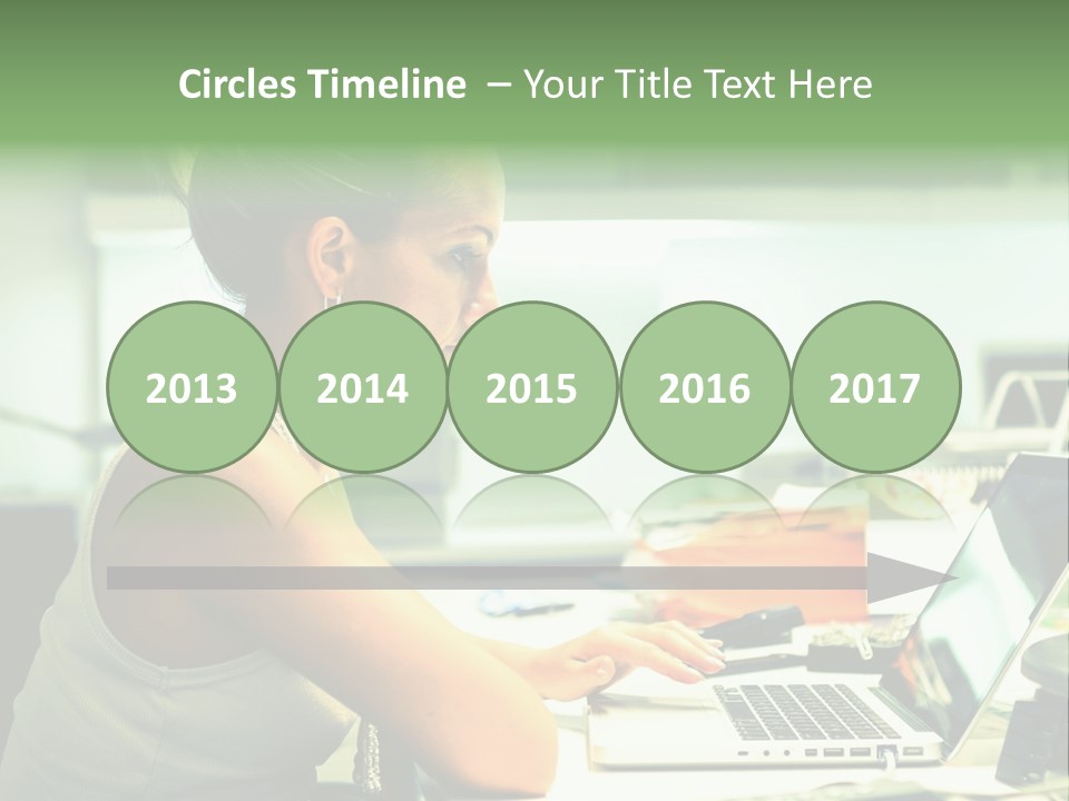 Working Young Portrait PowerPoint Template