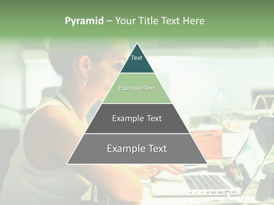 Working Young Portrait PowerPoint Template