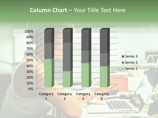 Working Young Portrait PowerPoint Template