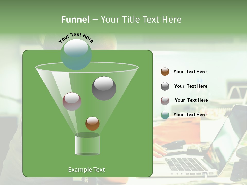 Working Young Portrait PowerPoint Template