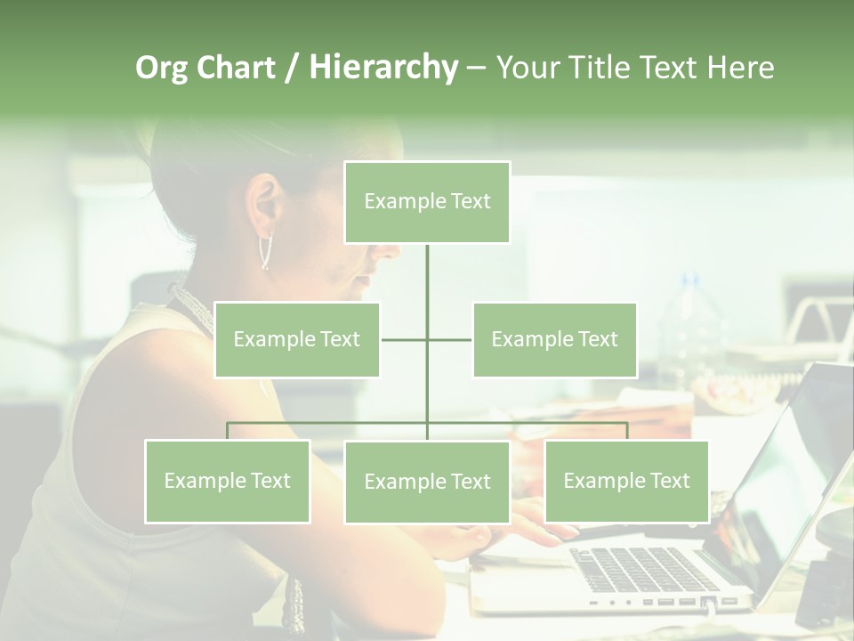 Working Young Portrait PowerPoint Template