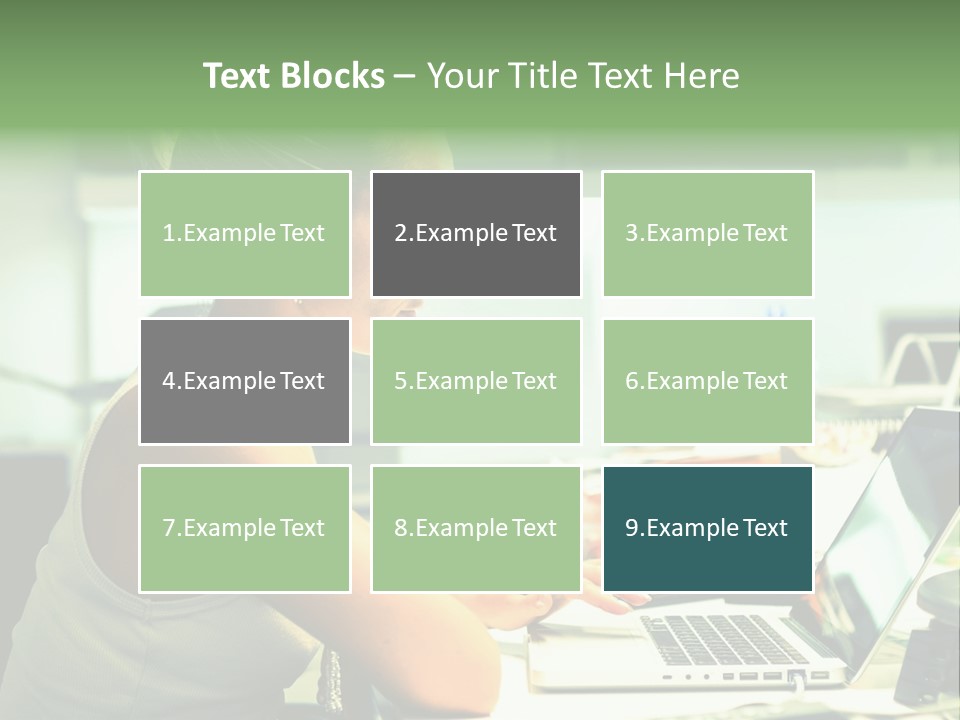 Working Young Portrait PowerPoint Template