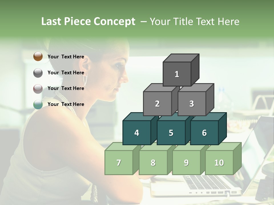 Working Young Portrait PowerPoint Template