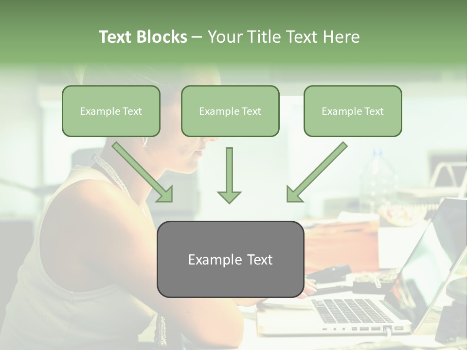 Working Young Portrait PowerPoint Template