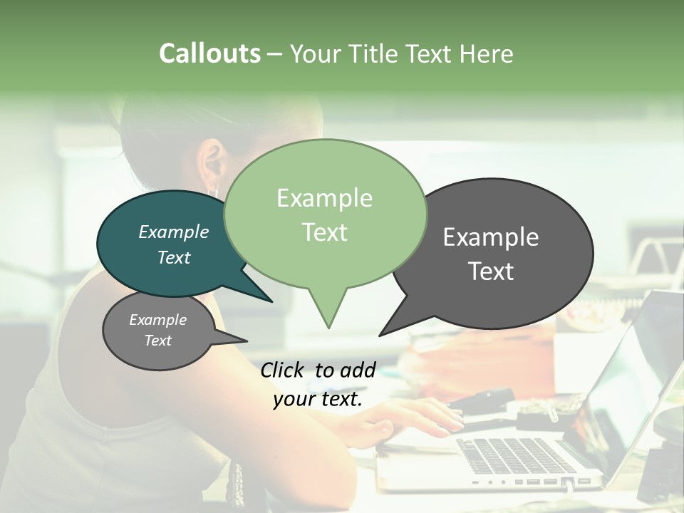 Working Young Portrait PowerPoint Template