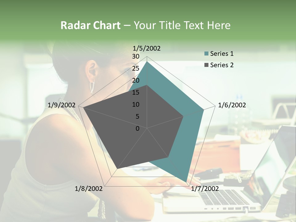 Working Young Portrait PowerPoint Template