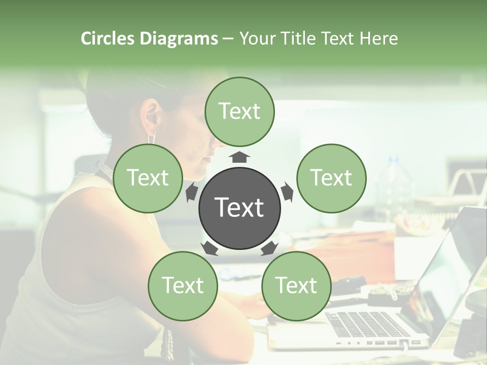 Working Young Portrait PowerPoint Template