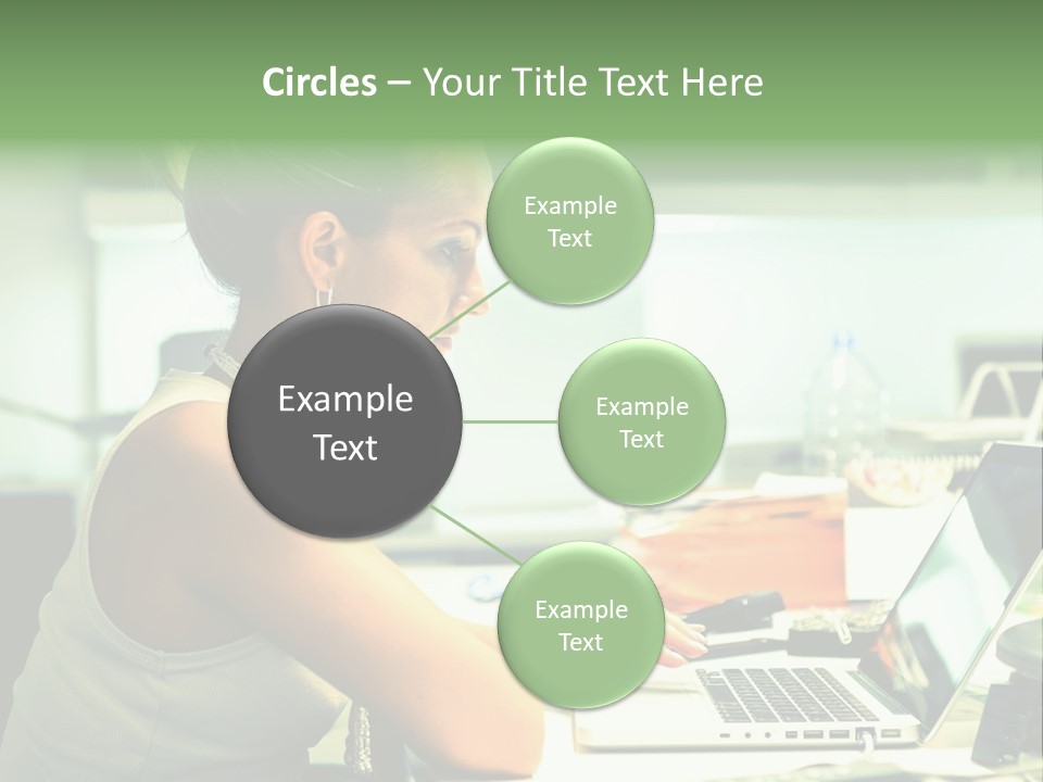 Working Young Portrait PowerPoint Template