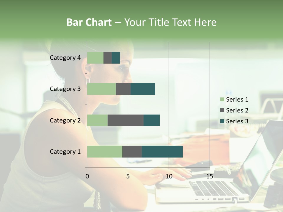 Working Young Portrait PowerPoint Template