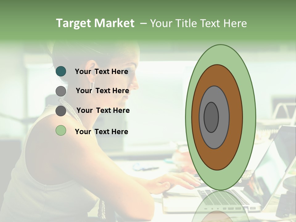 Working Young Portrait PowerPoint Template