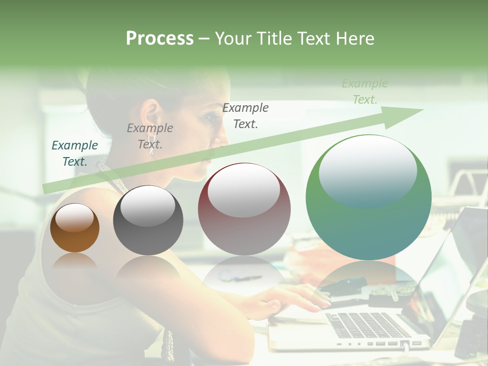 Working Young Portrait PowerPoint Template