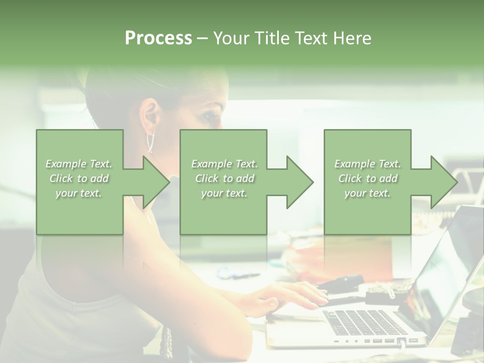 Working Young Portrait PowerPoint Template