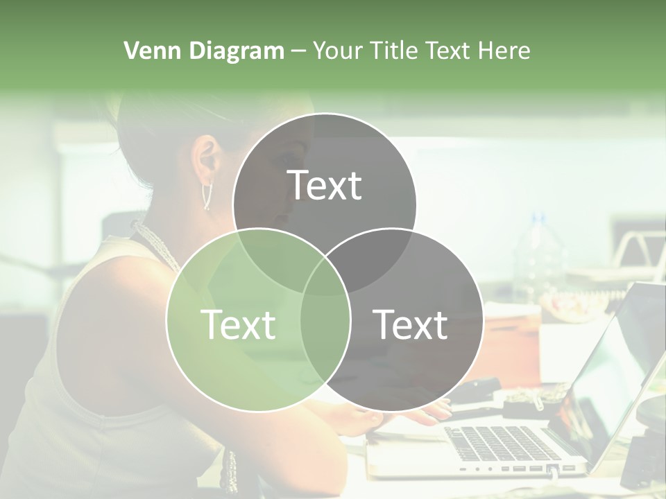 Working Young Portrait PowerPoint Template