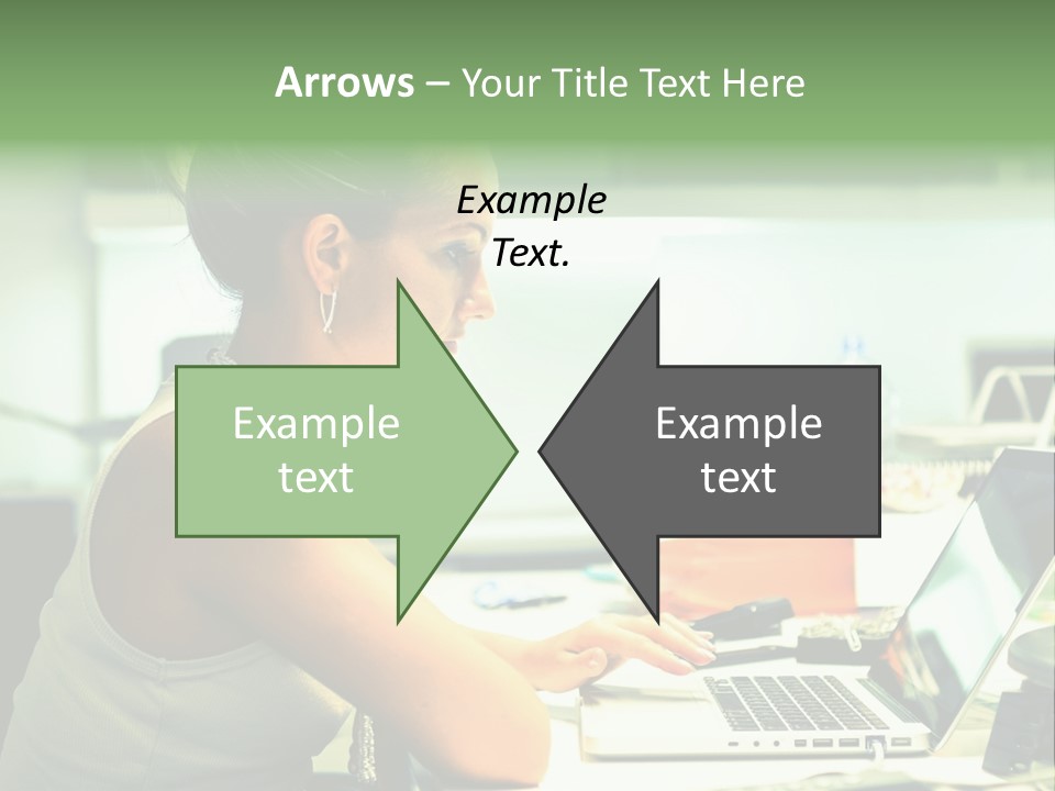 Working Young Portrait PowerPoint Template