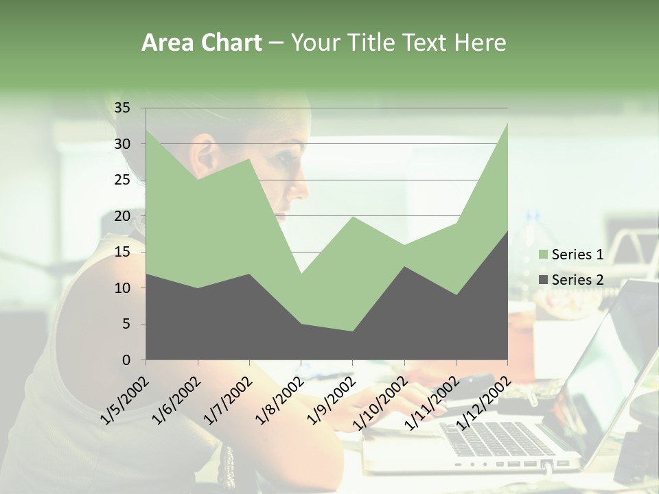 Working Young Portrait PowerPoint Template
