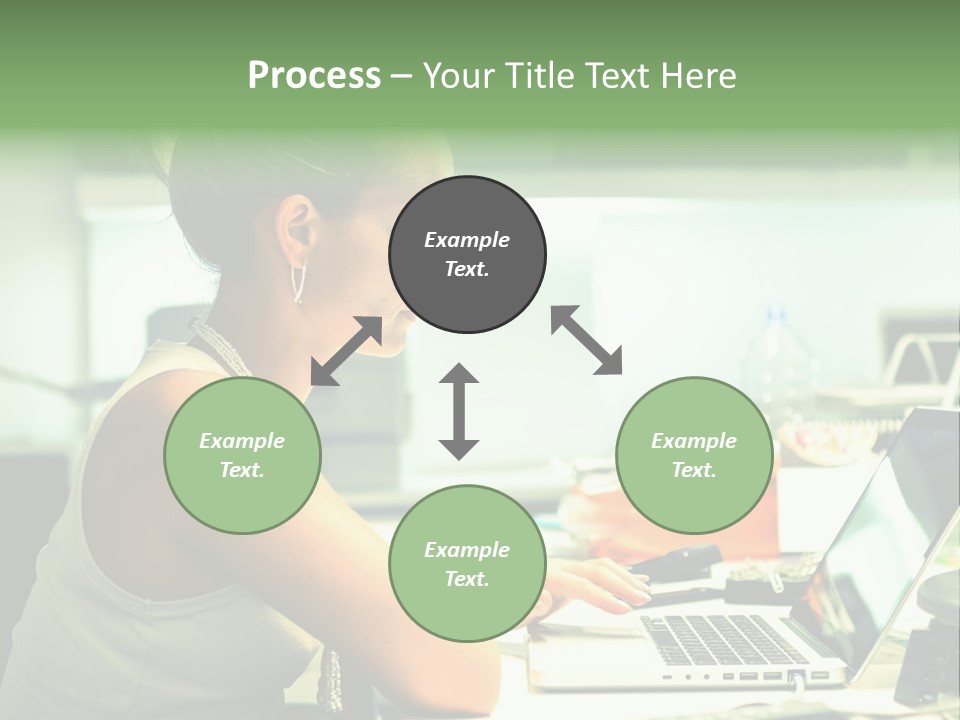 Working Young Portrait PowerPoint Template