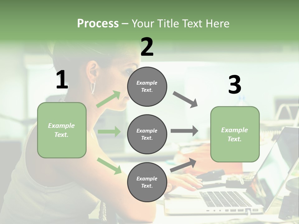 Working Young Portrait PowerPoint Template