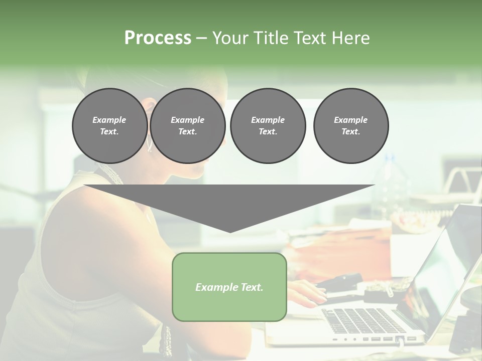 Working Young Portrait PowerPoint Template