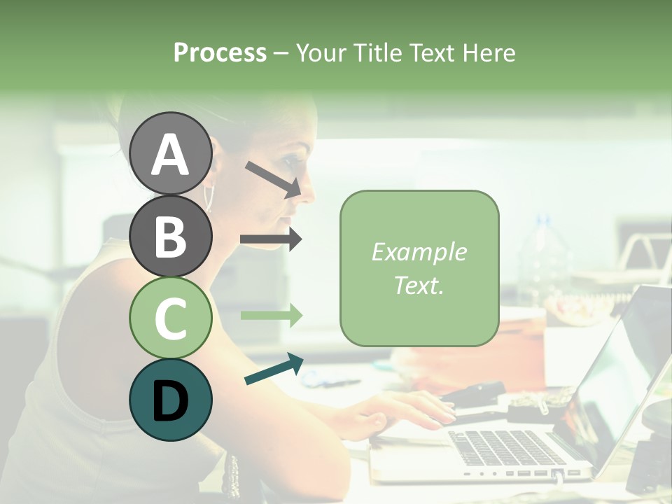 Working Young Portrait PowerPoint Template