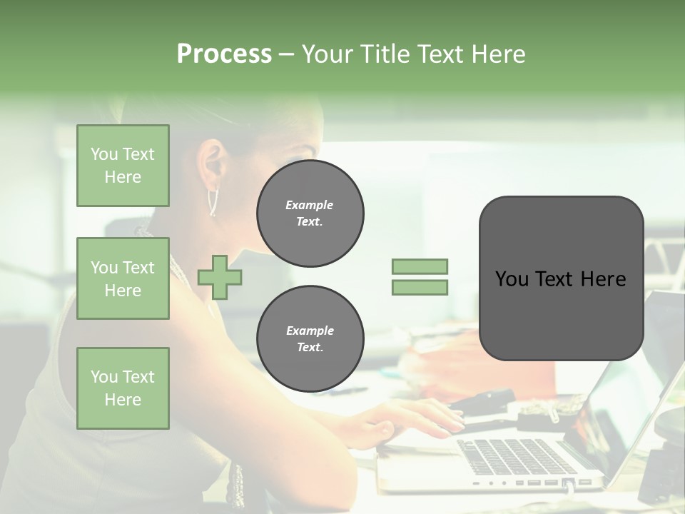 Working Young Portrait PowerPoint Template