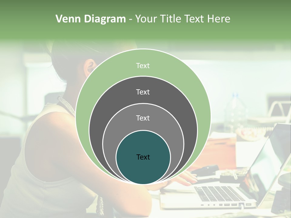 Working Young Portrait PowerPoint Template