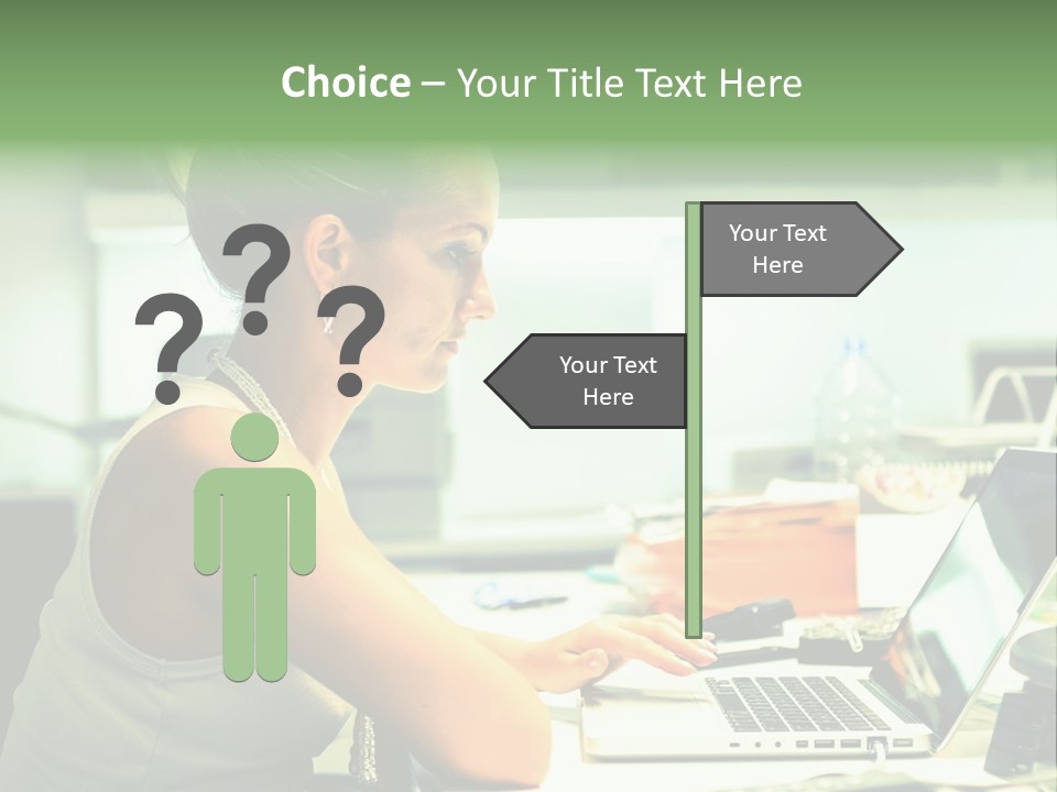 Working Young Portrait PowerPoint Template