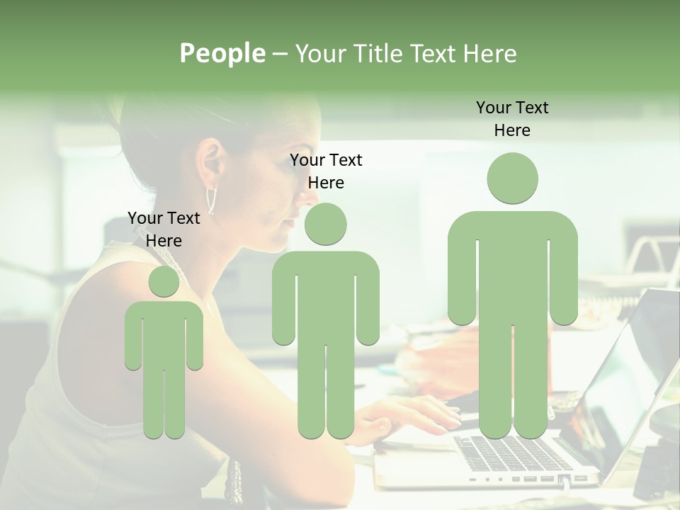 Working Young Portrait PowerPoint Template