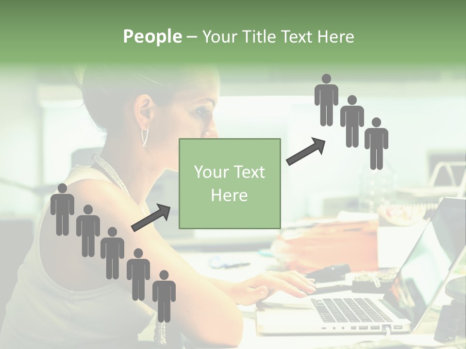 Working Young Portrait PowerPoint Template