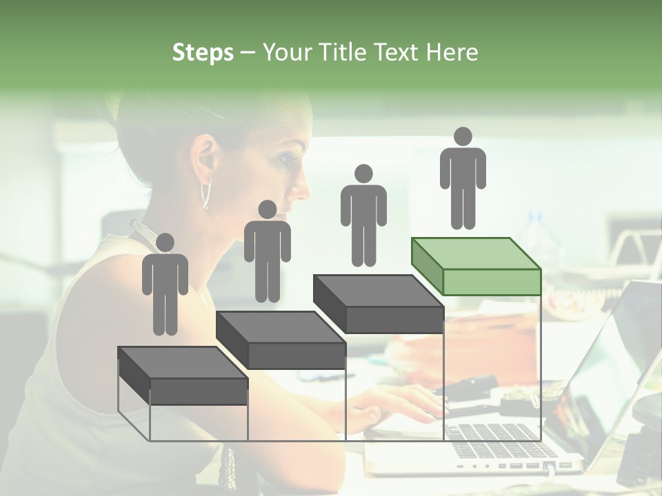 Working Young Portrait PowerPoint Template