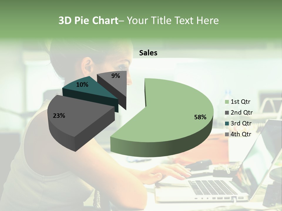 Working Young Portrait PowerPoint Template