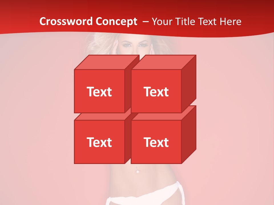 Curvaceous Breasts Beautiful PowerPoint Template