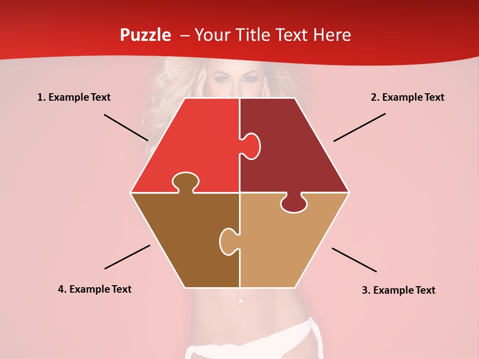 Curvaceous Breasts Beautiful PowerPoint Template