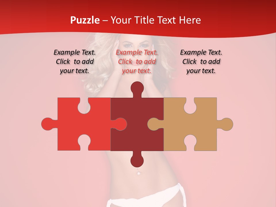 Curvaceous Breasts Beautiful PowerPoint Template