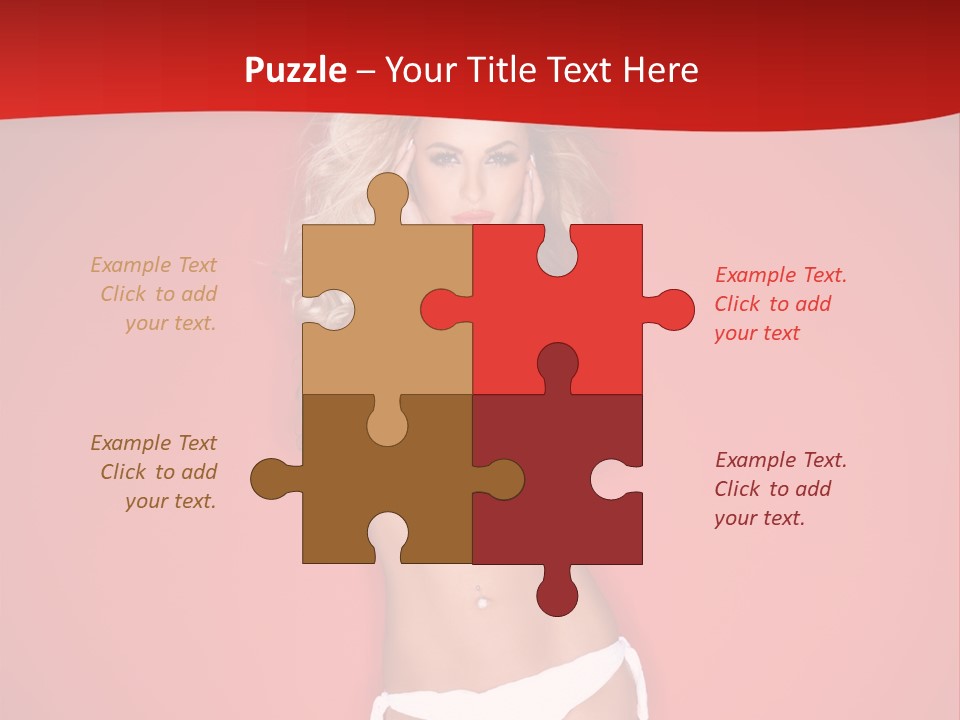 Curvaceous Breasts Beautiful PowerPoint Template