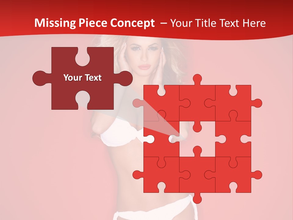 Curvaceous Breasts Beautiful PowerPoint Template