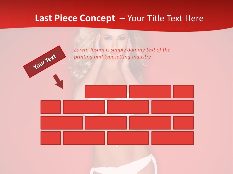 Curvaceous Breasts Beautiful PowerPoint Template