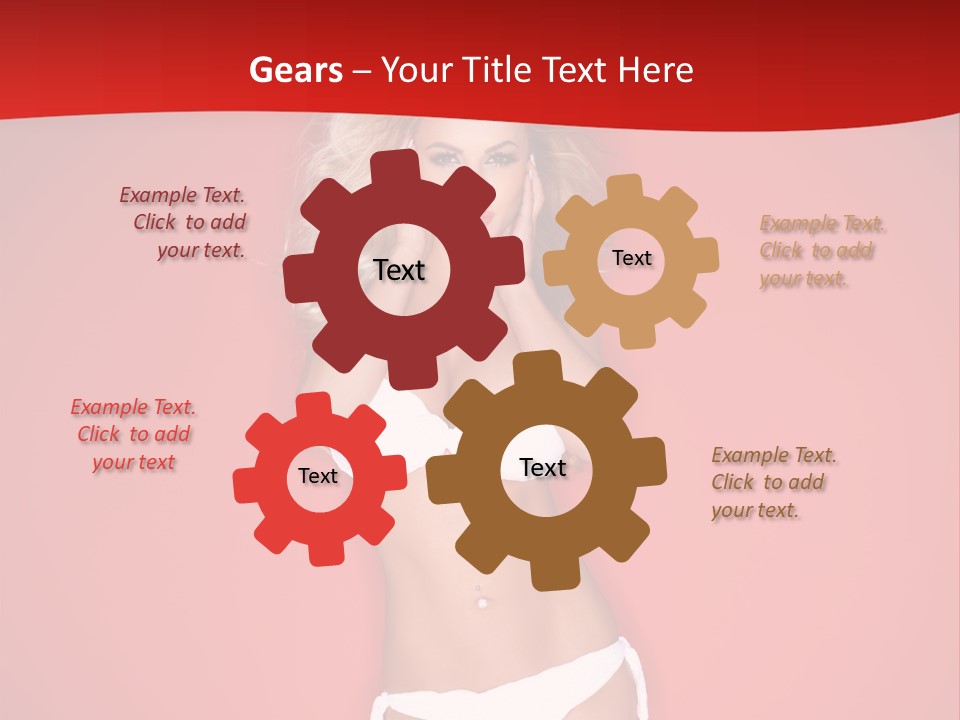 Curvaceous Breasts Beautiful PowerPoint Template