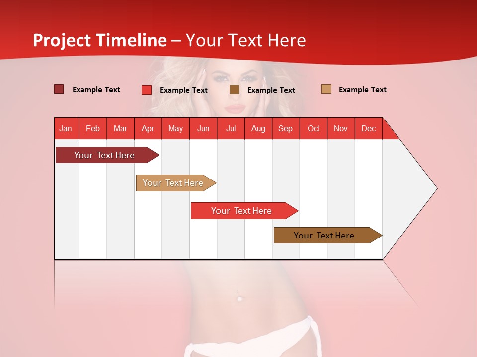 Curvaceous Breasts Beautiful PowerPoint Template