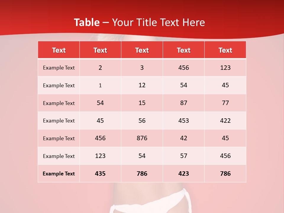 Curvaceous Breasts Beautiful PowerPoint Template