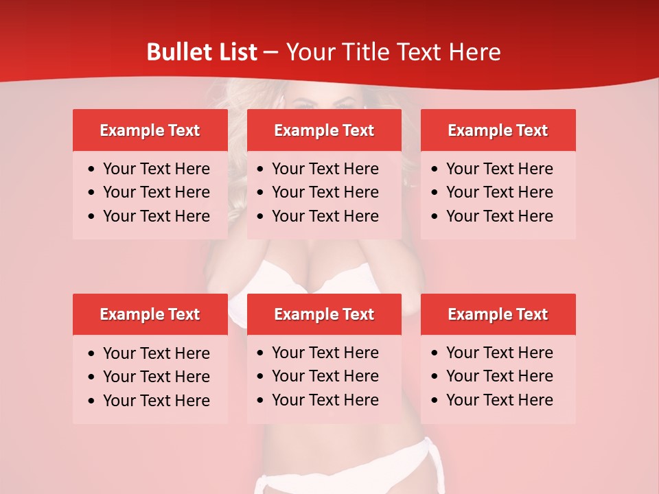 Curvaceous Breasts Beautiful PowerPoint Template