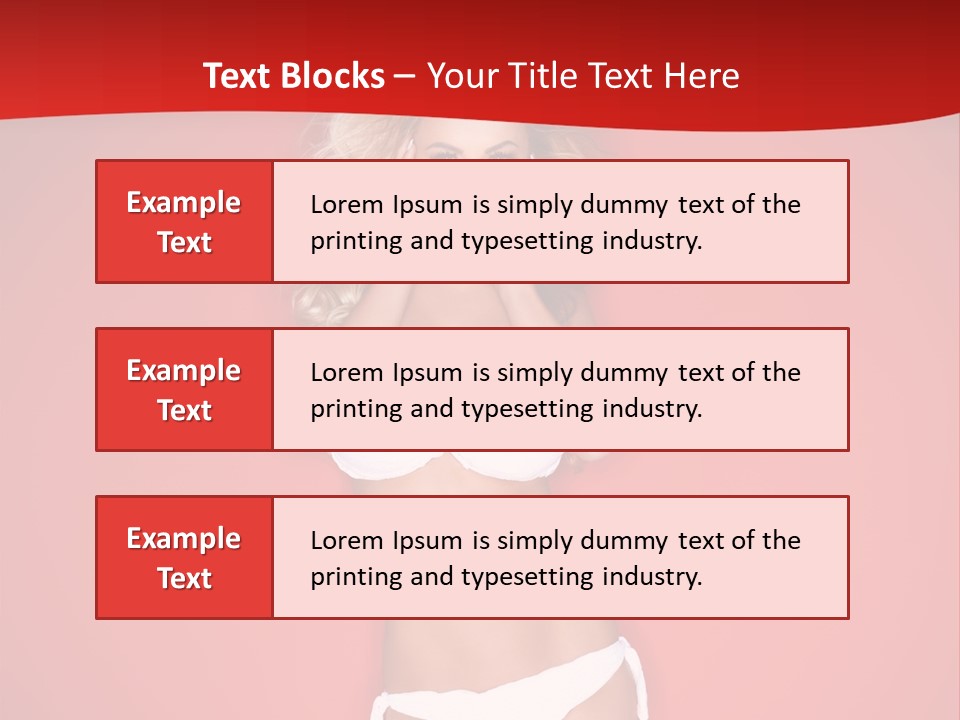 Curvaceous Breasts Beautiful PowerPoint Template