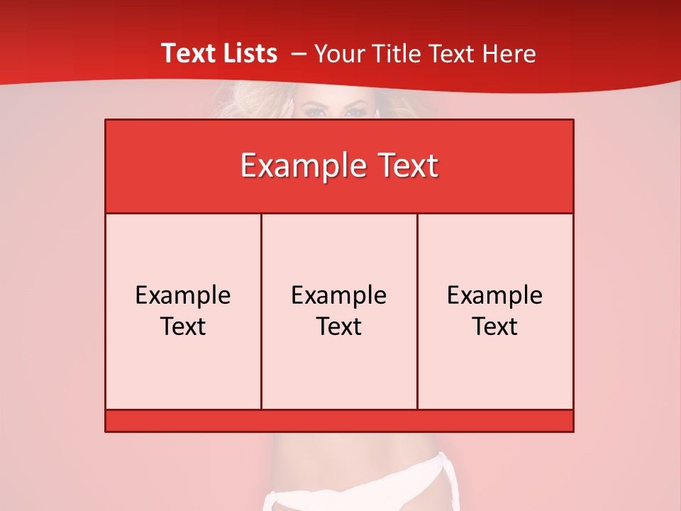 Curvaceous Breasts Beautiful PowerPoint Template