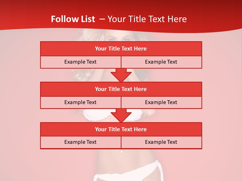 Curvaceous Breasts Beautiful PowerPoint Template