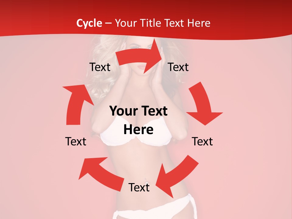 Curvaceous Breasts Beautiful PowerPoint Template