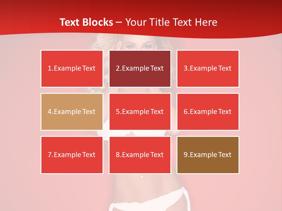 Curvaceous Breasts Beautiful PowerPoint Template