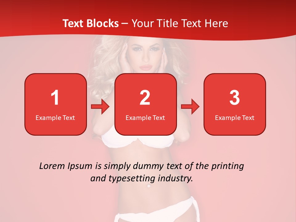 Curvaceous Breasts Beautiful PowerPoint Template