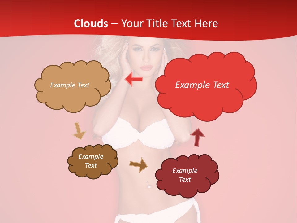 Curvaceous Breasts Beautiful PowerPoint Template