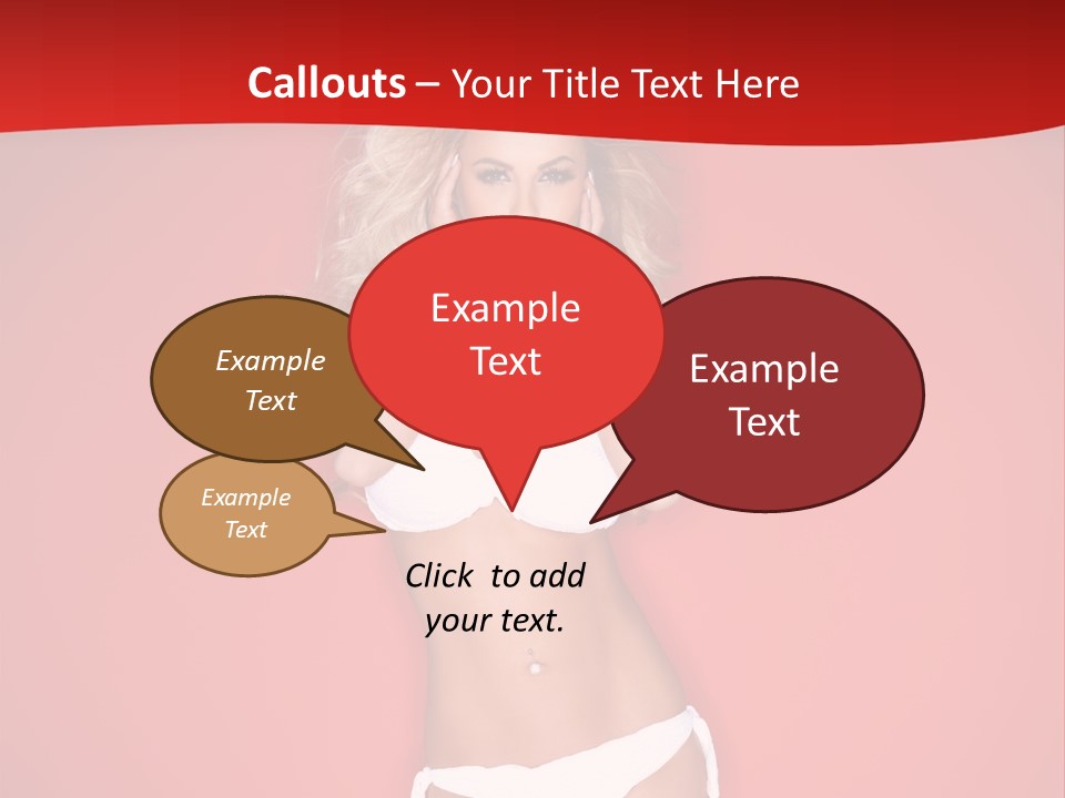 Curvaceous Breasts Beautiful PowerPoint Template